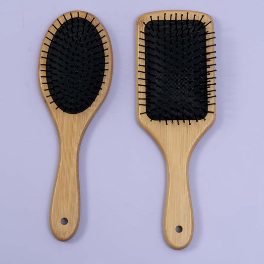 Korean Style wooden Hair Brush - UBK2620 - Unboxkar.in