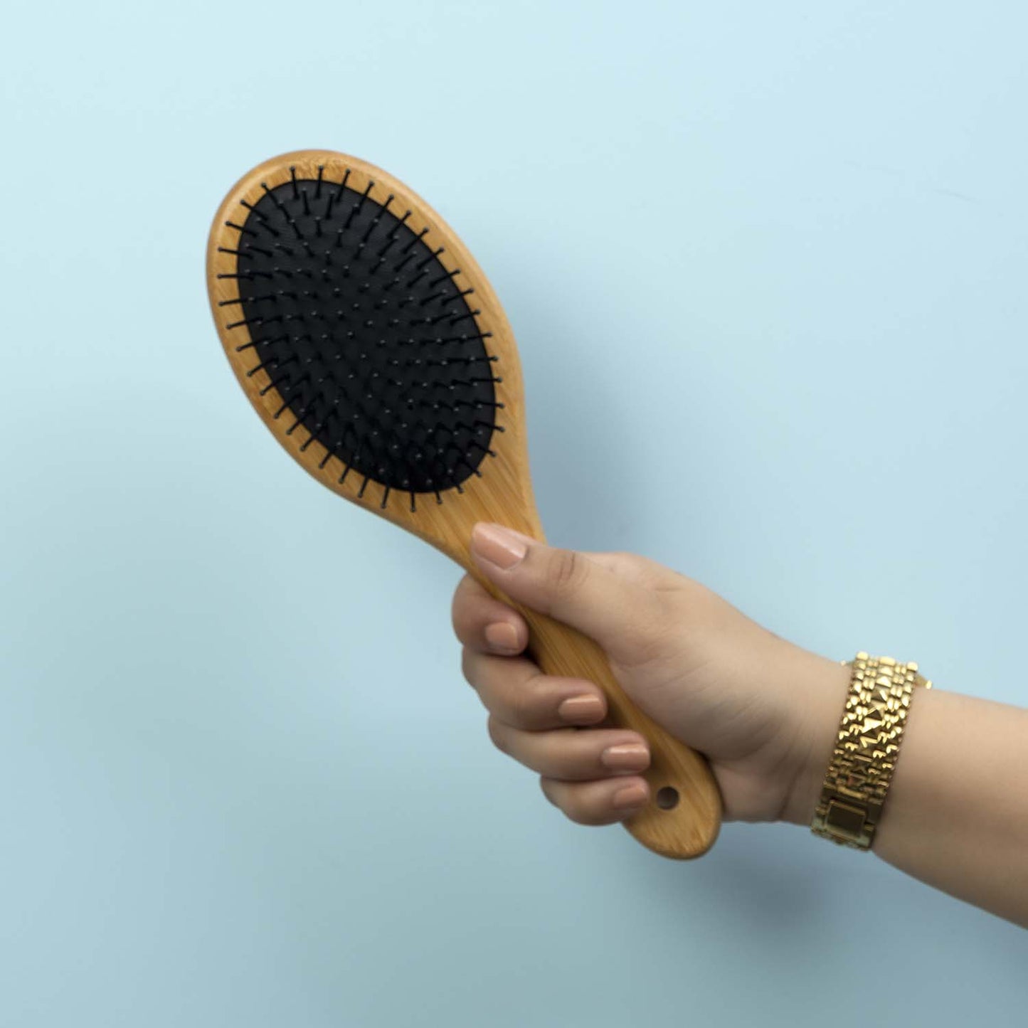 Korean Style wooden Hair Brush - UBK2620 - Unboxkar.in