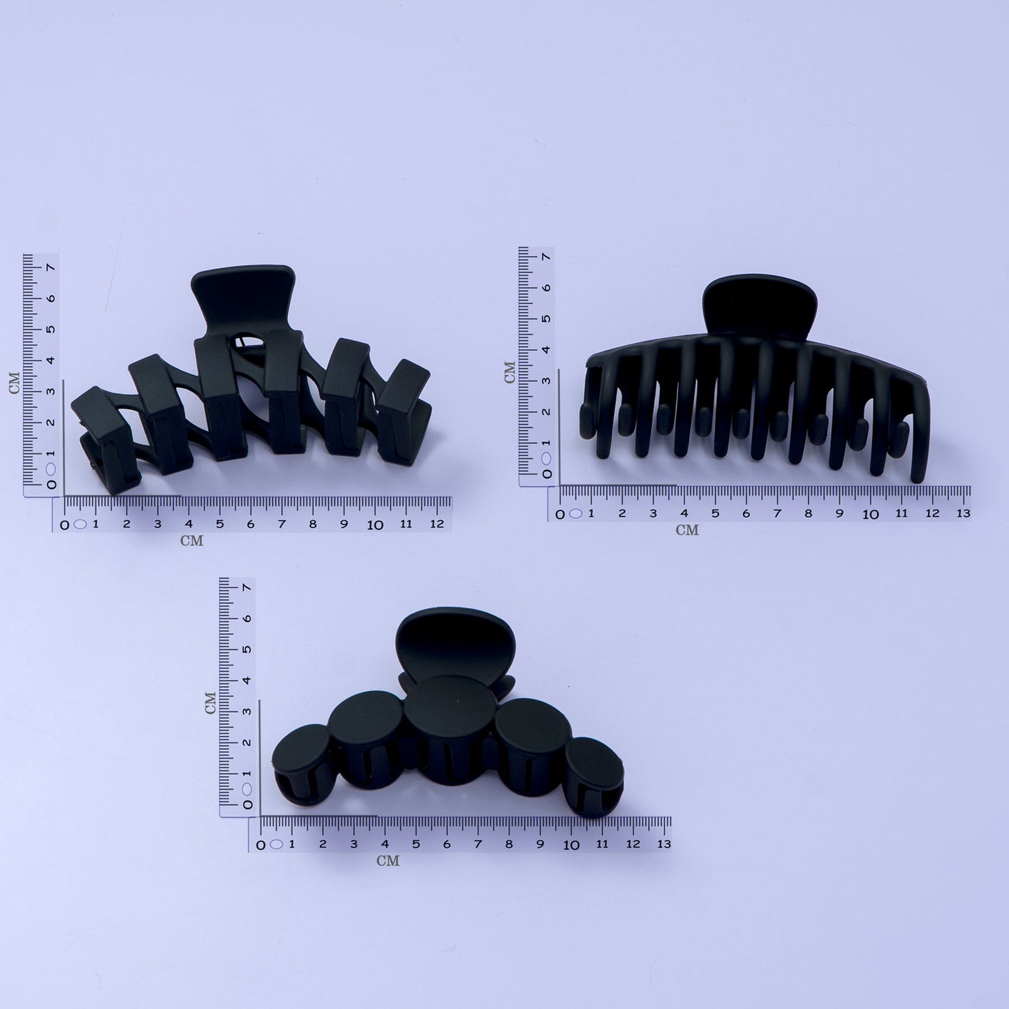 Matt hair claw all size set (Pack of 8) - UBK2125 - Unboxkar.in