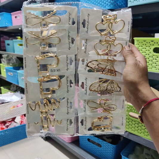 Metal Hair Claw (12Pcs) - UBKWS146