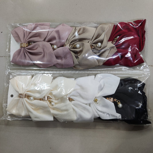 Elegant Pearl Drop Bow Hair Clip (1Dz) - UBKWS2233