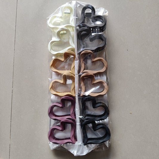 Matte Heart Hair Claw (1Dz) - UBKWS2439