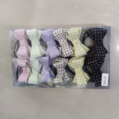 Printed Bow Hair Tie (1Dz) - UBKWS2219