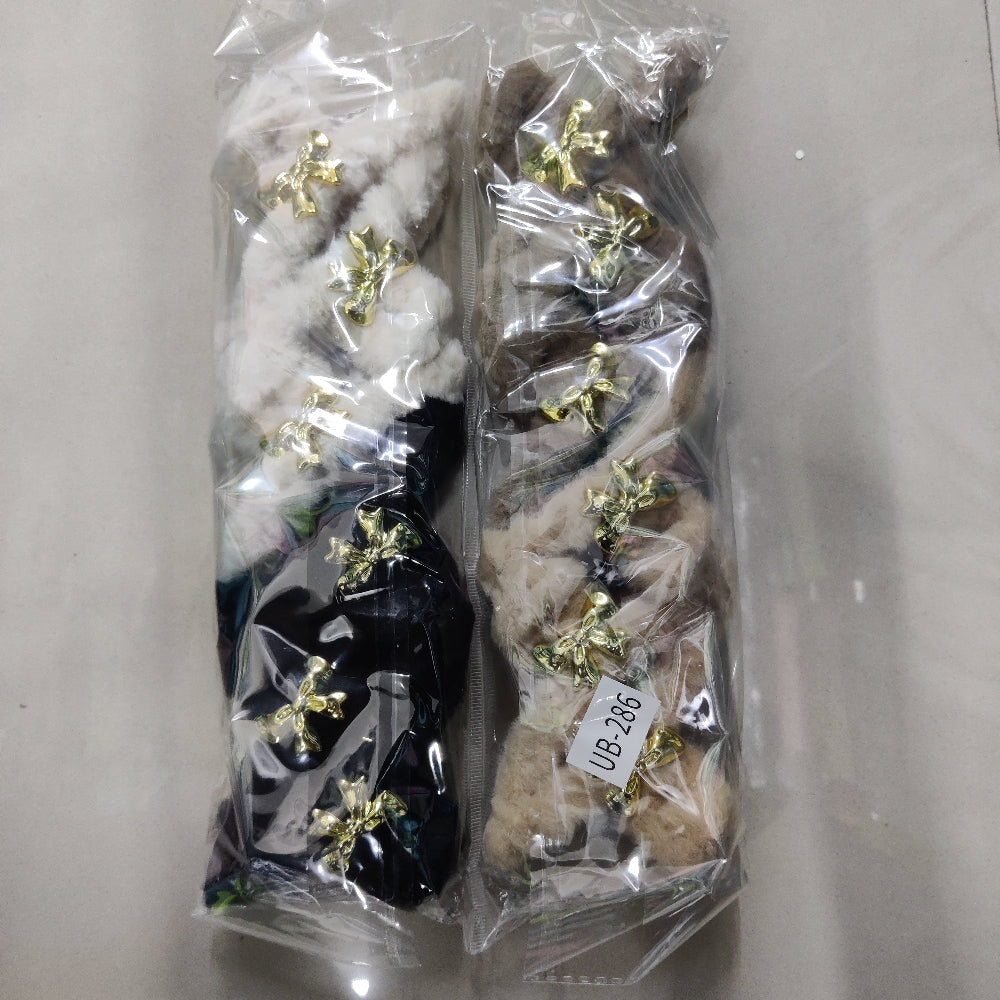 Fur Bow Hair Claw (1Dz) - UBKWS2540