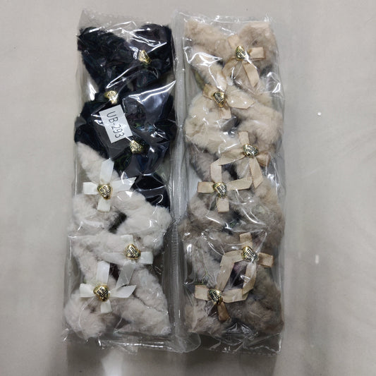 Fur Bow Hair Claw (1Dz) - UBKWS2541