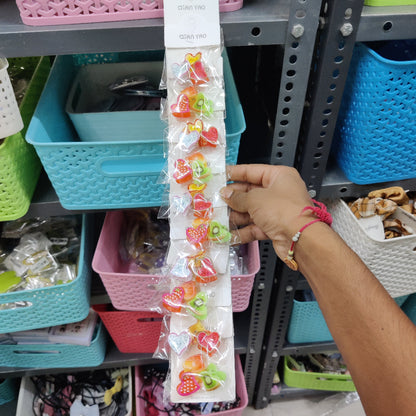 Fruit Heart Mini Hair Claw Set (10 Pkt) - UBKWS2560