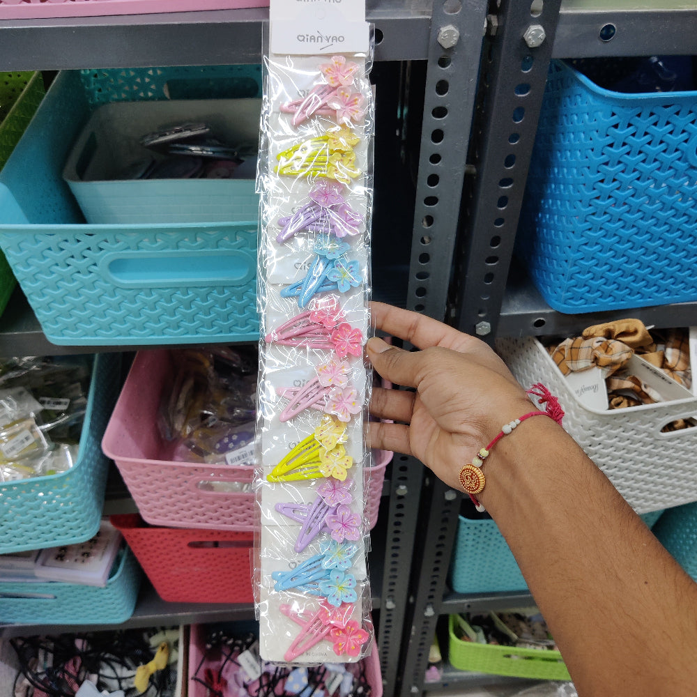 Blossom Snap Hair Clip (10 Pair) - UBKWS2563