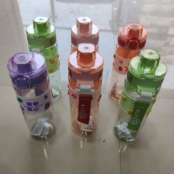 Cute Fruit Print Sports Shaker Bottle (6Pcs) - UBKWS2286