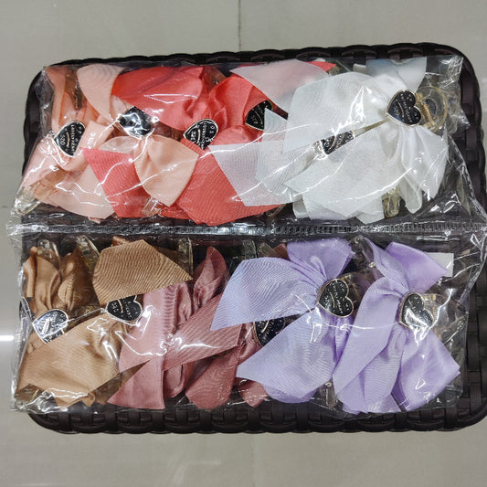 Elegant Satin Bow Hair Claw Clip (1Dz) - UBKWS2206