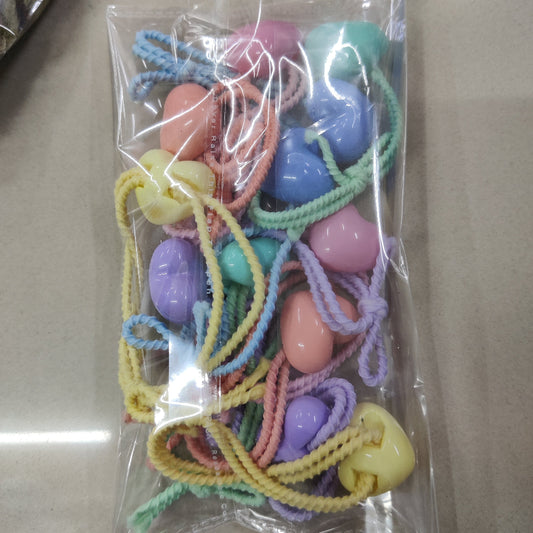 Heart Charm Elastic Hair Tie (1Dz) - UBKWS2585