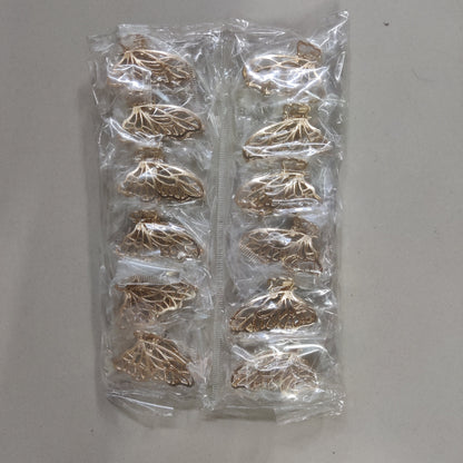 Mini Designer metal hair claw (Pack of 12) - UBKWS751