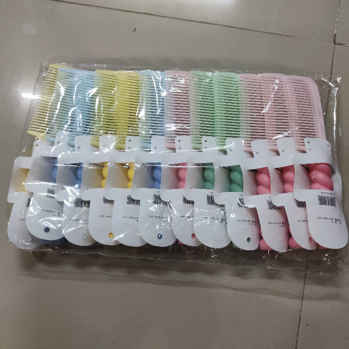 Pastel Twisted Handle Hair Comb (1Dz) - UBKWS2262