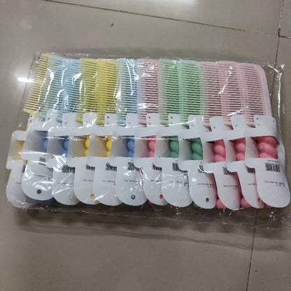 Pastel Twisted Handle Hair Comb (1Dz) - UBKWS2262