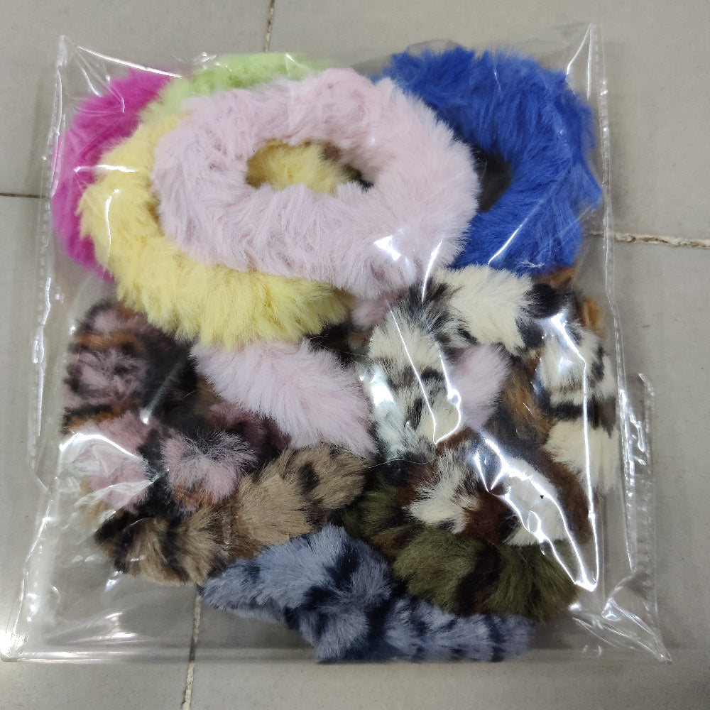 Fluffy Hair Scrunchie (1Dz) - UBKWS2579