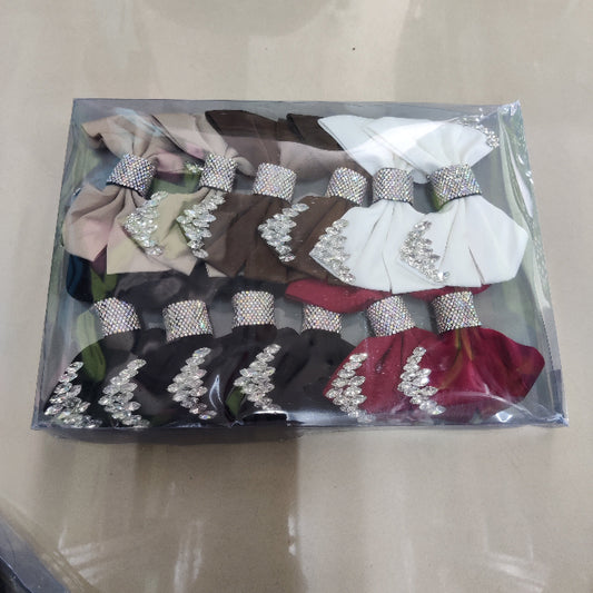 Luxury Crystal Bow Hair Clip (6Pcs) - UBKWS2243