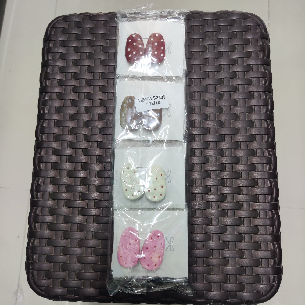 Cute Polka Oval Snap Clips (1Dz) - UBKWS2509