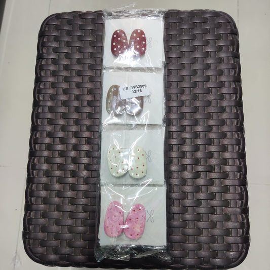 Cute Polka Oval Snap Clips (1Dz) - UBKWS2509