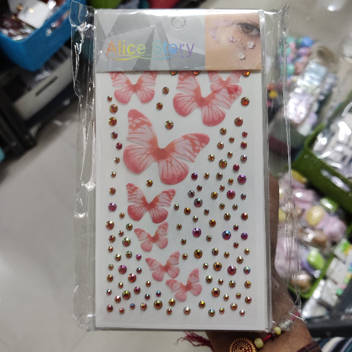 Cute Butterfly Nail Sticker Sheet – DIY Nail Art (1Dz) - UBKWS2267