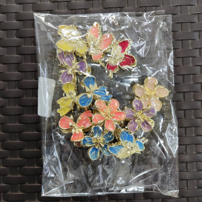 Mini Butterfly & Floral Metal Hair Claw (1Dz) – UBKWS2713