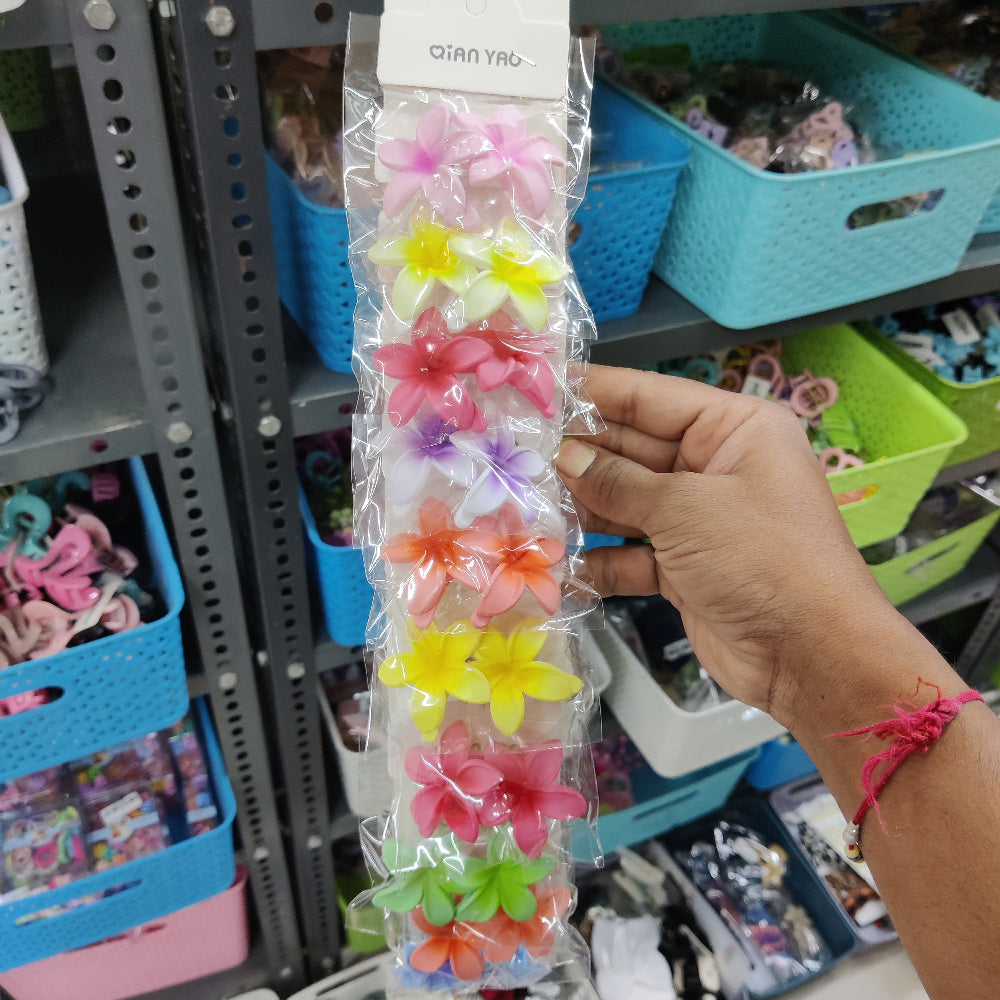 Matte Flower Claw Clip (10Pairs) - UBKWS2566