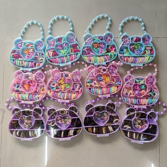 Cute Bear Hair Accessories Organizer Box with Handle (1Dz) - UBKWS2378