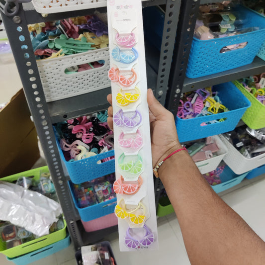 Citrus Slice Hair Rubber Set (10 Pair) - UBKWS2559