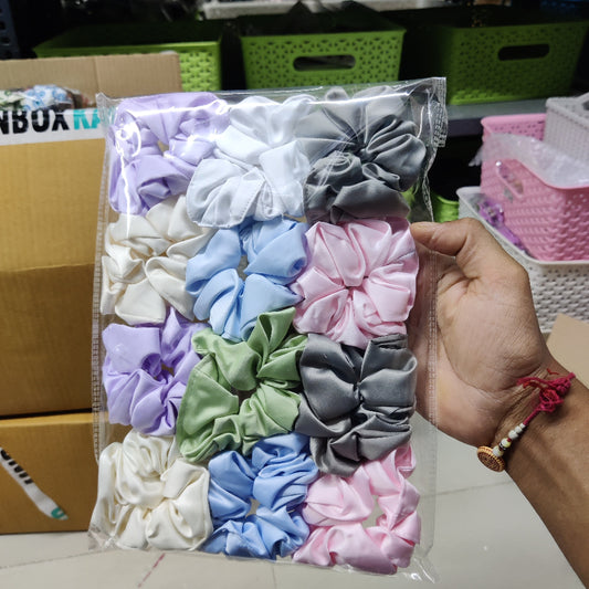 Satin Soft Scrunchies Set (1Dz) – UBKWS2719