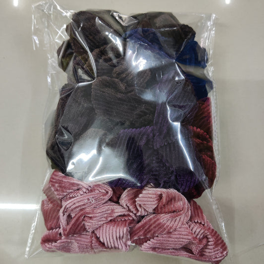 Velvet Ribbed Scrunchie (1Dz) - UBKWS2574