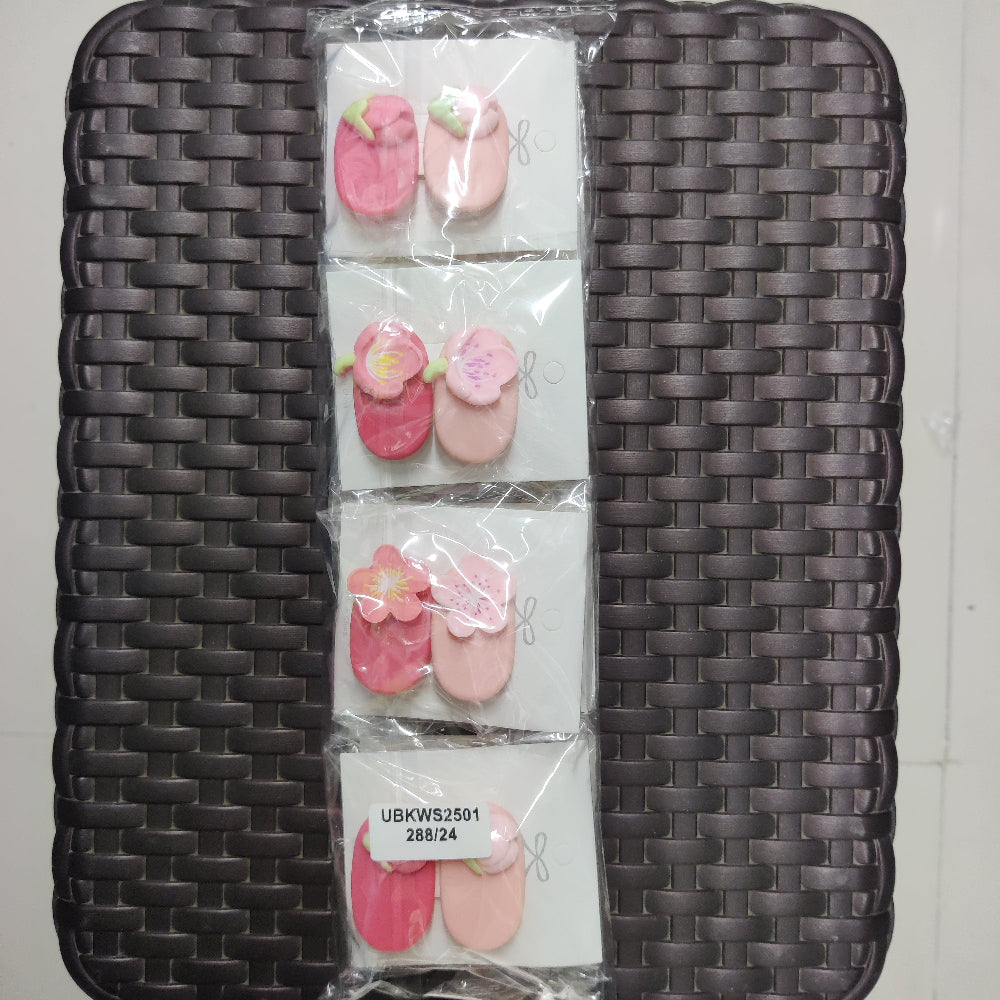 Pastel Blossom Hair Clips (1Dz) - UBKWS2501