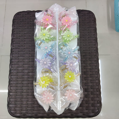 Flower Acrylic Hair Claw Clip (1Dz) - UBKWS2399