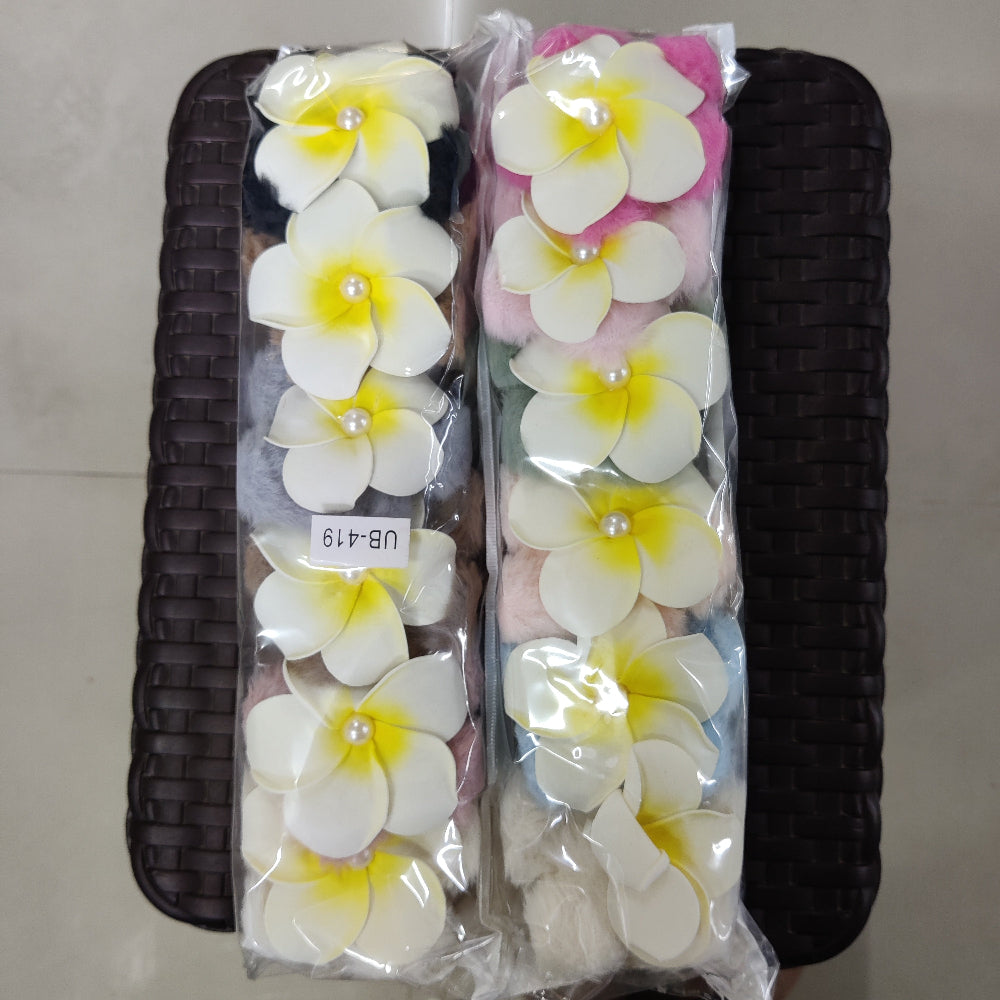 Fluffy Flower Hair Claw (1Dz)  – UBKWS2670