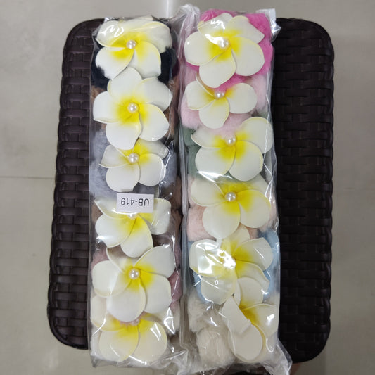 Fluffy Flower Hair Claw (1Dz)  – UBKWS2670