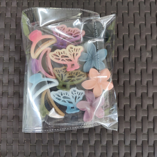 Korean matt hair claw (Pack of 12) - UBKWS858