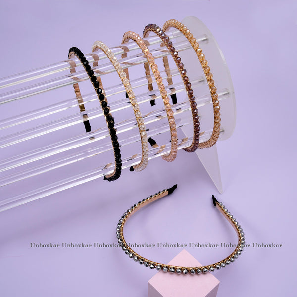 Elegant Shiny Stone Headband ( Pack of 12) - UBKWS451