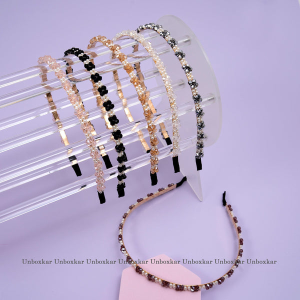 Elegant Shiny Stone Headband (Pack of 12) - UBKWS452