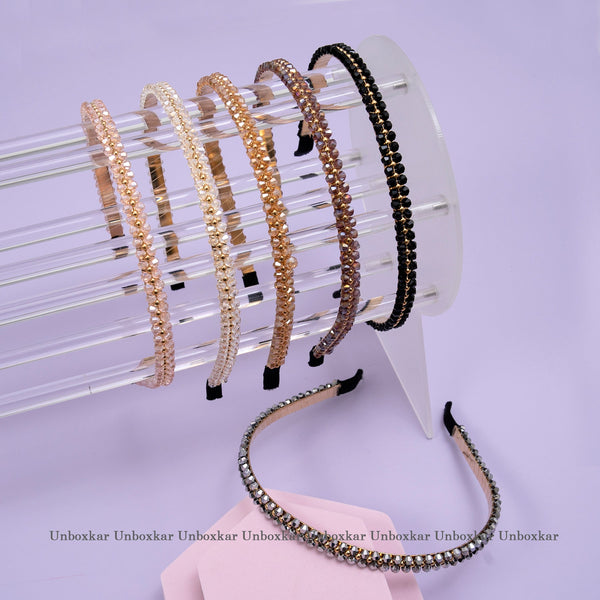 Elegant Shiny Stone Headband (Pack of 12) - UBKWS453
