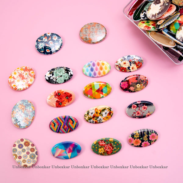 Honey Printed brooches (Pack of 12)- UBKWS454