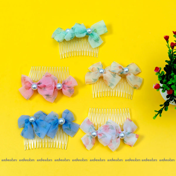 Flower Comb clip ( Pack of 12 ) - UBKWS405