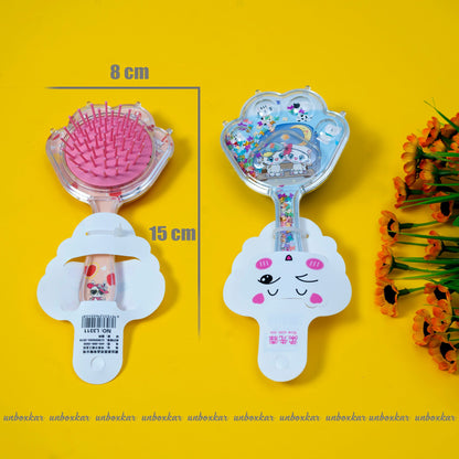 Paws Glitter mini Hair Brush ( Pack of 12 )- UBKWS431