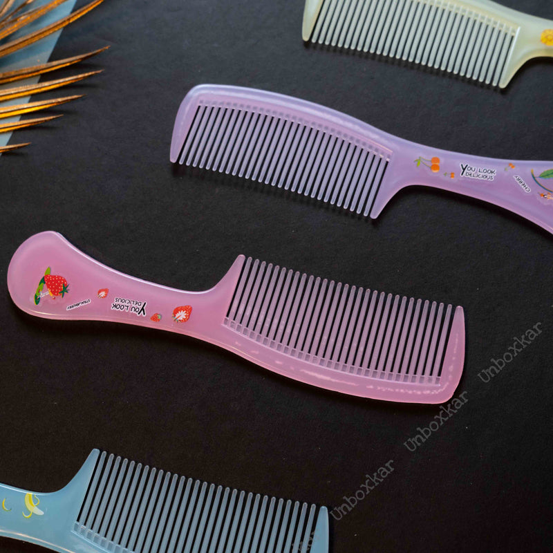 Transparent Hair comb ( Pack of 12 ) - UBK316