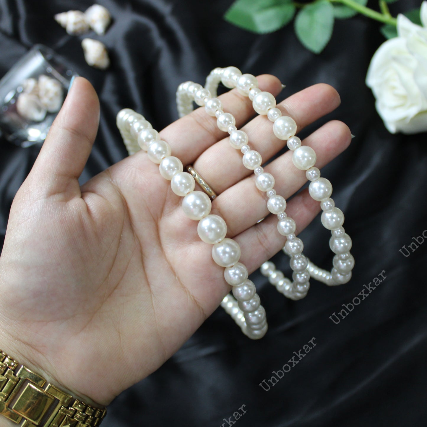 Pearl Hair band ( Pack of 12 ) - UBKWS181