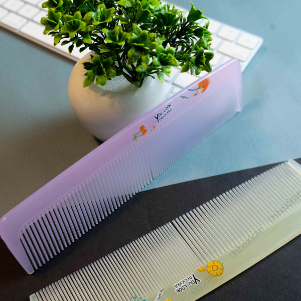 Transparent Hair comb ( Pack of 12 ) - UBKWS314