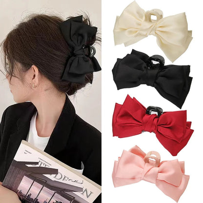 Shiny Bow Hair Claw ( Pack of 12 ) - UBKWS390