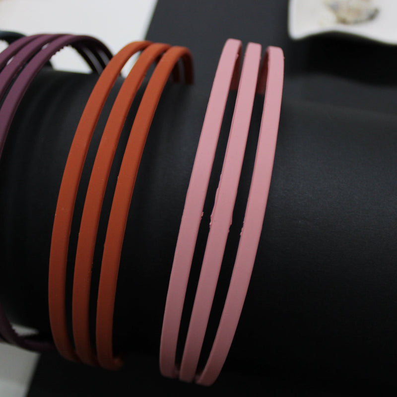 Matt Daily Wear Hair Bands (Pack of 12) - UBKWS322