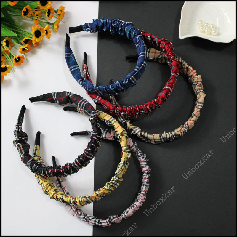 Printed Frill Hairband ( Pack of 12 )  - UBKWS210