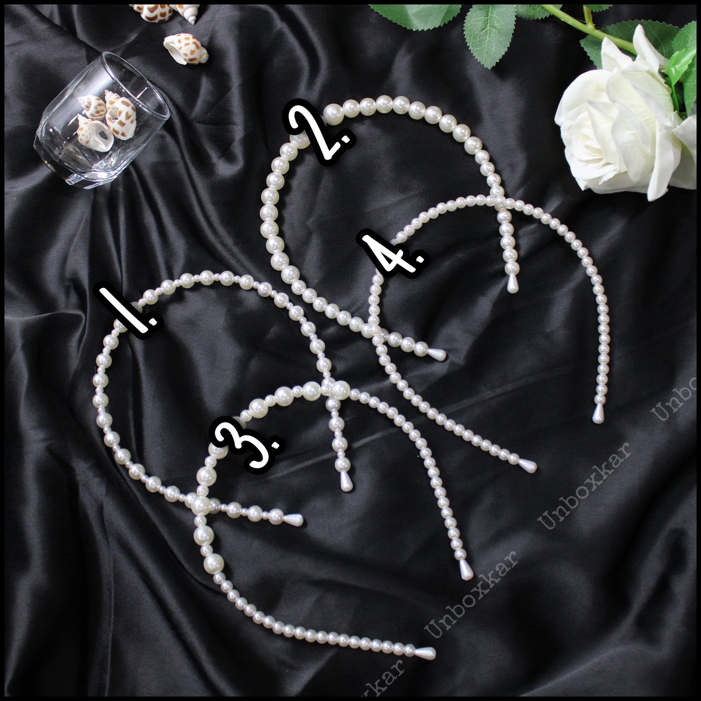 Pearl Hair band ( Pack of 12 ) - UBKWS181