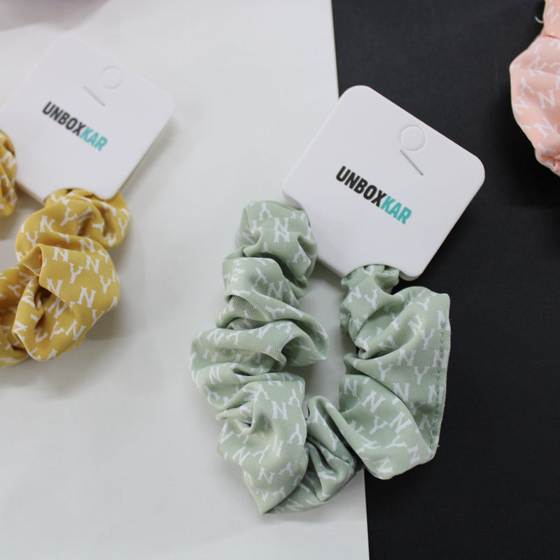 Printed Hair Scrunchies (Pack of 12) - UBKWS353