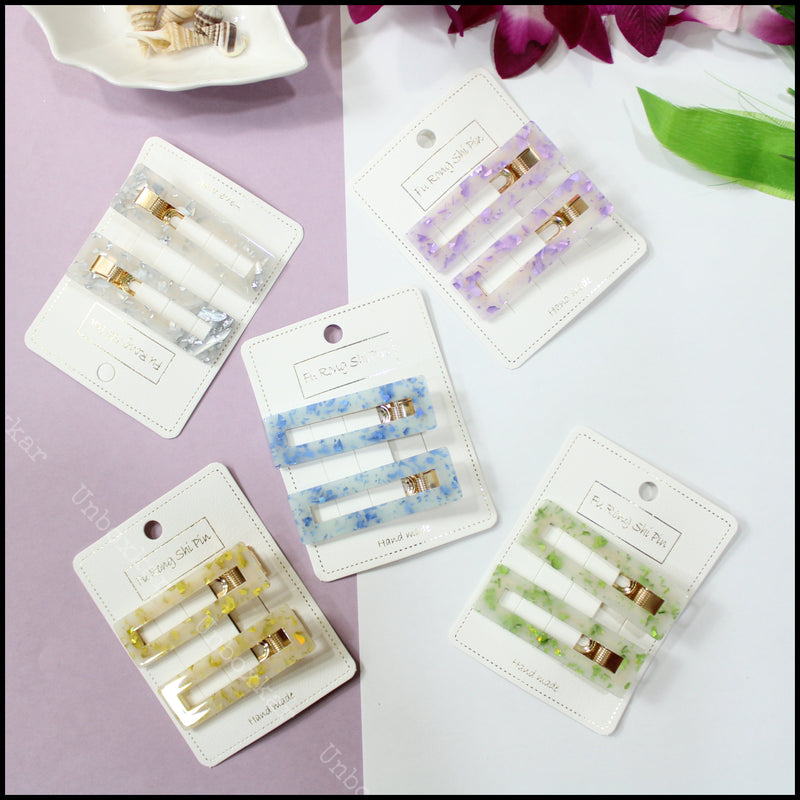 Marble Hair Pins ( Pack of 12 ) - UBKWS94