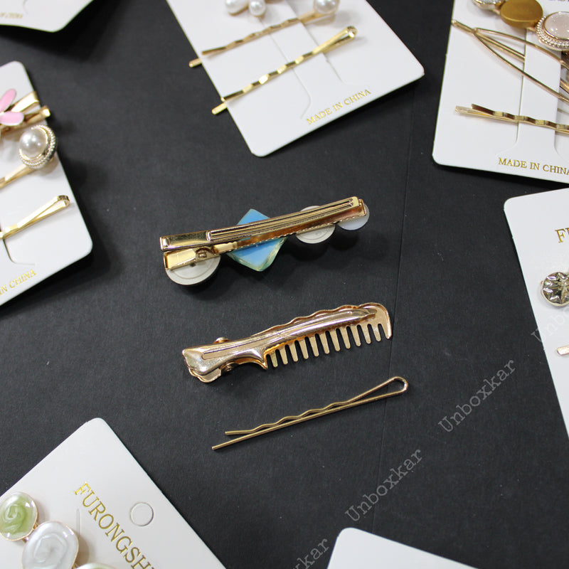 Assorted Hair Pins Card ( Pack of 12 ) - UBKWS98