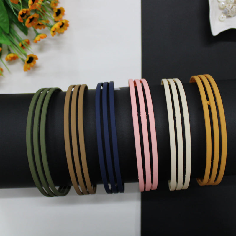 Matt Daily Wear Hair Bands (Pack of 12) - UBKWS322